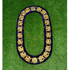 Collar y Joyas de la Logia Masónica del Rito Escocés de Grado 33, Collar de Cadena Azul Marino Masónico y Joyas de Estatuario Júnior, Diseño Popular 2026 - Product Image 4