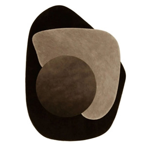 Tapis abstrait irrégulier fait main en laine tapis tufté main de luxe tapis de designer moderne personnalisé - Product Image 1