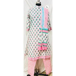 Ensemble de costume en coton pour femmes avec dupatta, vêtements traditionnels élégants - Product Image 1