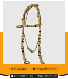 Y lo raided Western AW Aw-Hide hide ortable eath rairaided Headstall/Ridle con lack trips - Product Image 6