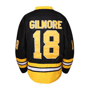 Maillot de hockey sur glace pour hommes en gros, en stock, personnalisable, 100 % polyester, séchage rapide et respirant, service OEM, haute qualité - Product Image 3