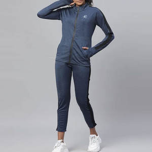 Ropa deportiva de Invierno para mujer de alta calidad, chándal de lona informal con patrón sólido hasta la rodilla para correr - Product Image 3