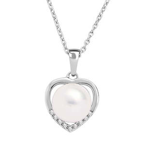 Sweetheart Colgante de perlas para mujer y encanto Regalo de joyería elegante para mujer - Product Image 3