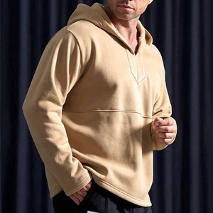 2025 nuevo diseño Casual hombre pulóver Sudadera con capucha único liso personalizado sudadera de manga larga para invierno Color sólido comodidad de secado rápido - Product Image 4