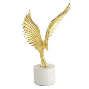 Sculpture en métal élégante pour table, adaptée aux bureaux modernes, aux zones de réception et aux présentoirs de bureaux de direction - Product Image 1