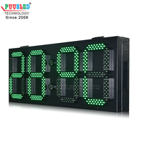Orologio Digitale LED da Parete per Esterni con Fuso Orario