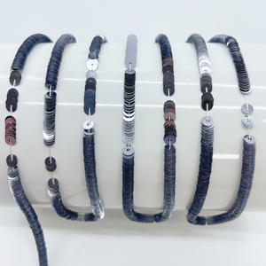 Pháp Sequins, paillettes, kim loại màu xám 4 mm OEKO-TEX Sequins phẳng cho Thêu Haute Couture - Product Image 4