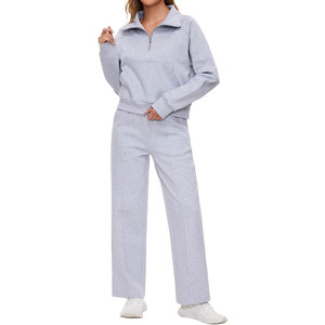 Adultos Ropa al aire libre Mujeres Crop Top Track Suits Set Transpirable Alta calidad Hecho Mujeres Crop Top Track Suits Set - Product Image 1