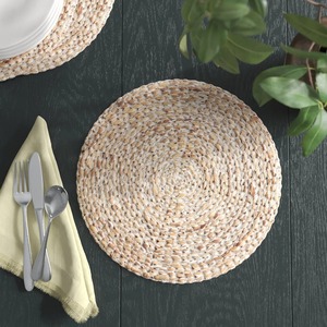 Mantel de jacinto de agua redondo, productos ecológicos hechos en Vietnam, decoración de mesa, mantel tejido al por mayor - Product Image 4