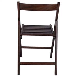 WELL HOME FURNITURE & DECORATION Lot de 4 chaises de jardin BAS en bois de hêtre avec finition Wengé - Product Image 5