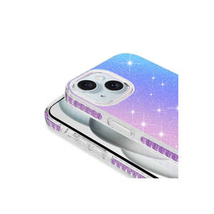 Funda de Silicona Líquida Brillante con Degradado de Lujo para iPhone 15, Delgada, Suave, Antigolpes y Protectora - Product Image 2