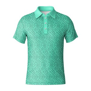 Camiseta de Golf de Manga Corta Antiarrugas de Jersey Sólido al por Mayor para Hombre, de Poliéster y Spandex, de Secado Rápido y Elástica, Ropa de Golf para Hombre, Vietnam - Product Image 3