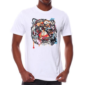 Camiseta al por mayor de algodón 100% de color sólido informal para hombre/Camisetas gráficas de lavado ácido de gran tamaño con logotipo personalizado de Hip Hop para hombre - Product Image 1