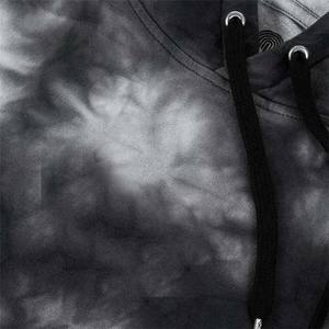 Sweat à capuche en molleton lourd en polyester/coton, style délavé à l'acide, style délavé au soleil, style usé, logo brodé, uni, pour homme, hiver - Product Image 4