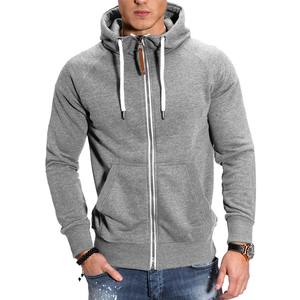 2025 New Men's <b>Oversized</b> Pullover Hoodie Casual <b>Cardigan</b> with Contrasting Raglan Sleeves and Zippered <b>Cardigan</b> Hood - Product Image 3