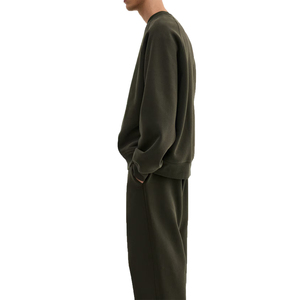 Sweat-shirt en molleton à col rond pour homme, coupe classique, de haute qualité, personnalisable avec logo, chaud pour l'hiver, streetwear épais, OEM - Product Image 3