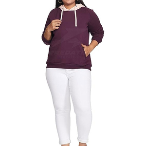 Servicio OEM, Impresión de Logotipo Personalizado, Sudaderas Casuales para Mujer, Transpirables, Antiarrugas, 100% Algodón, con Capucha y Logotipo Frontal para Invierno - Product Image 4