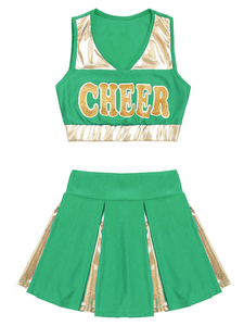 ชุดเชียร์ลีดเดอร์สำหรับการแข่งขันสำหรับเด็กผู้หญิง ชุดยูนิฟอร์มแบบไม่มีแขนสั่งทำพิเศษสำหรับทีมเชียร์โรงเรียน ชุดสไตล์ทีม - Product Image 6