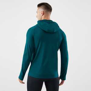 Mens Fleece Performance Hoodie Long Sleeve Athletic Fishing <b>Shirts</b> Rash Guards <b>Hiking</b> Outdoor Hooded Workout Sweatshirts - Product Image 4