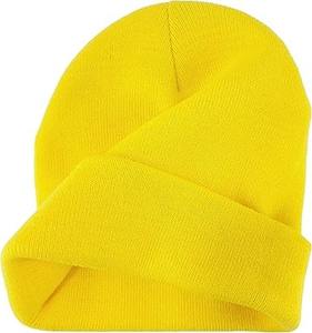 Bonnets élégants en jacquard de laine 100% à texture douce et en tricot épais pour l'hiver Étiquette de taille personnalisée pour un usage quotidien Voyage à la plage - Product Image 4