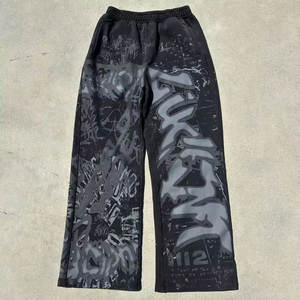 Conjunto Deportivo de Dos Piezas para Hombre, Pantalones Jogger con Estampado Invernal, 100% Algodón, Felpa, Transpirable, Ropa Urbana - Product Image 4