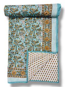 Juego de Edredón Kantha Clásico Indio Estampado de Lujo Hecho a Mano, con Ribete de 3 Capas, Tamaño King, Relleno de Algodón Multicolor - Product Image 2