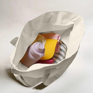 Bolsa de Mano Tipo Tote de Poliéster/Algodón Estampada, Ecológica, Tejida, Resistente al Agua, Duradera, Moderna, de Gran Capacidad, para la Playa o Compras - Product Image 3