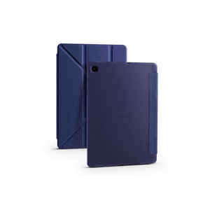 Étui Netzy 2020 pour Samsung Galaxy Tab A7 10.4 T500 SAFA avec support pliable et fente pour stylet, en PU bleu marine - Product Image 1