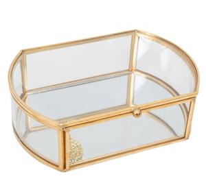 Admirable Design Boîte à bijoux en laiton et acrylique Boîte à bijoux personnalisée en acrylique et laiton doré à bas prix - Product Image 3