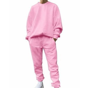 OEM Premium Quality 2 pieces Sweatsuit unisexe streetwear Custom Printed Vintage respirant Sweatsuit - Product Image 2