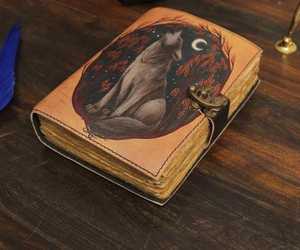 custom made 7 chakra gemstone agate side stitched leather journals with embossing made with cotton rag antique paper - Product Image 2