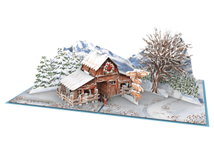 Natale artistico 3D <span class=keywords><strong>Pop</strong></span> biglietti d'auguri cabina stampa neve digitale Offset tecnica artigianato di carta di alta qualità 127x178mm - Product Image 3