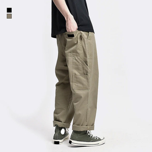 Pantalon cargo en toile personnalisé en gros, nouveau style décontracté, imperméable, respirant, design à 6 poches, léger, non tissé, pantalon haut de gamme - Product Image 6