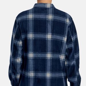 <b>Men's</b> Warm Fleece Shirt <b>Jacket</b> - Soft and Comfortable, Perfect for Casual Wear and Outdoor Activities - Product Image 5
