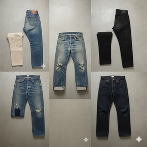 Pantalon ample à taille haute pour homme Great Wears, 100% coton, tissu en molleton français lourd (12-15 oz), taille élastique, couleur foncée - Product Image 2