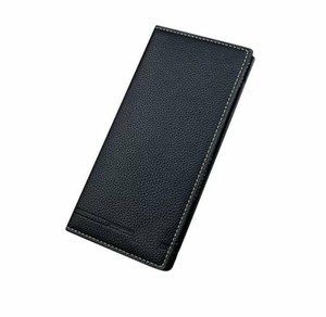 <strong>Best</strong> Selling <strong>Men's</strong> Genuine Leather <strong>Wallet</strong> Zipper and Fold Closure RFID Feature Luxury Business Card Holder for Business Use - Product Image 1