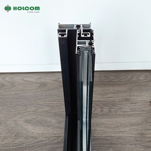 Puerta plegable de aleación de aluminio, pantalla de acero inoxidable de vidrio templado, mosquitera, diseño personalizado para apartamento - Product Image 5