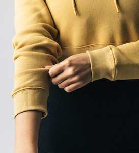 Sudadera con Capucha Corta Extra Grande Personalizada para Mujer, Top Corto con Capucha, Sudadera Informal de Punto para Invierno - Product Image 5