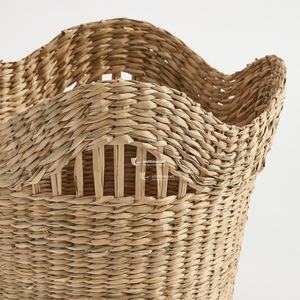 Cesta de Mimbre Natural para Plantas, Hecha a Mano, con Borde Festoneado, Cubierta para Macetas, Cesta de Almacenamiento para Decoración del Hogar, Viettimecraft - Product Image 3