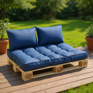 Cojín de Sofá de Tela Amicasa para 2 Plazas, Azul Denim 9878455, Cojines y Almohadas para Exteriores - Product Image 3