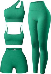 Logo personnalisé meilleur prix ensemble de yoga pour femmes sans couture pour entraînement de gym/concevez votre propre ensemble de yoga Slim Fit pour femmes - Product Image 4