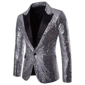 Vente en gros Nouveau Manteau brillant en pierre à longue queue Costume pour homme Doublure en coton Blazer en laine Personnalisé 3 Pièces Vestes Gilet Pantalon - Product Image 3
