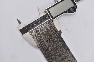 Palanquilla plana hecha a mano personalizada de Damasco, palanquillas de acero de Damasco para la fabricación de cuchillos, soporte OEM, palanquilla de Damasco forjada a mano - Product Image 2