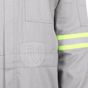 ชุดคลุมทำงานผู้ชายแบบสะท้อนแสงคุณภาพดีเยี่ยมสั่งทำพิเศษ ผ้าฝ้าย/โพลีเอสเตอร์ ดีไซน์ใหม่ ระบายอากาศได้ดี - Product Image 5