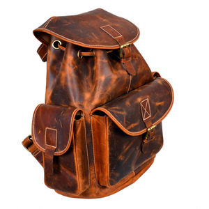 Vente exclusive de sacs à dos en cuir véritable élégants à usage extérieur disponibles à prix réduit - Product Image 3