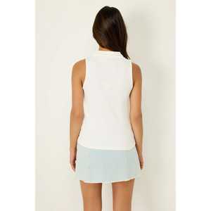 Blusa con Cierre y Cuello Polo - Product Image 4