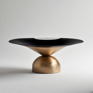 RoyalDine Brass Bowl Charm Imperial Majesty Bol de service en émail à la feuille d'or royal fabriqué à la main Symbole du luxe et de la grâce intemporels - Product Image 2