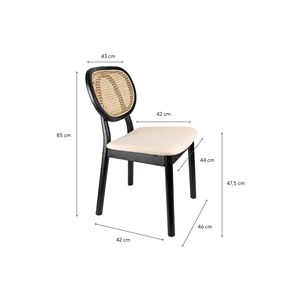 Silla de comedor de lujo moderna, ligera, estilo Retro Simple, madera maciza, ratán, hierro suave para apartamento, restaurante, Villa, Club, uso en la playa - Product Image 4