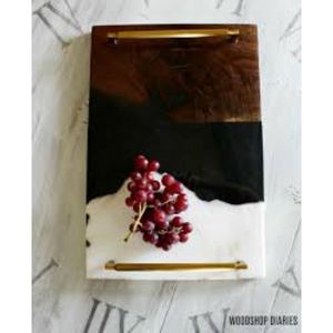 Bandeja de servicio de resina de estilo lujoso comestible de una sola pieza con calidad y material extra premium a precios muy económicos - Product Image 3