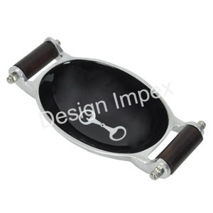 Bol à fruits décoratif à 4 coins coupés avec poignées en bois, compatible avec les aliments, bols de service écologiques - Product Image 3